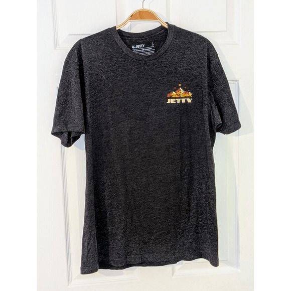 Jetty Graphic T-Shirt MEN'S PALISADES Mountain Scene Short Sleeve Casual‎ Top L - Picture 1 of 7